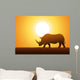 Rhinoceros Silhouette Wall Decal Design 2
