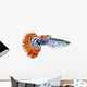 Guppy Fish Poecilia Reticulata Wall Decal Design 2