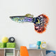 Guppy Fish Poecilia Reticulata Wall Decal Design 1