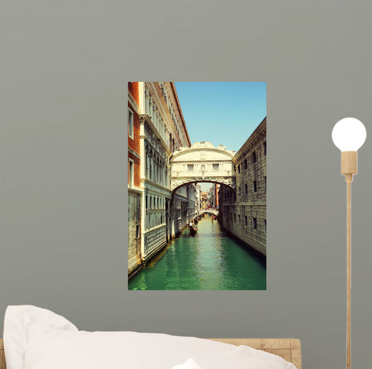 Venice Gondolas Passing over Wall Decal