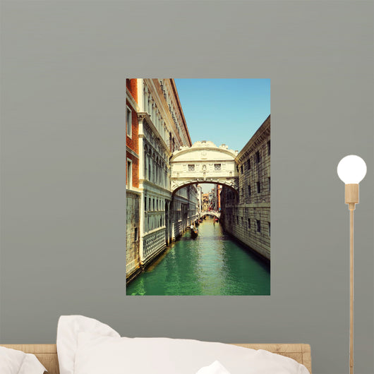 Venice Gondolas Passing over Wall Decal