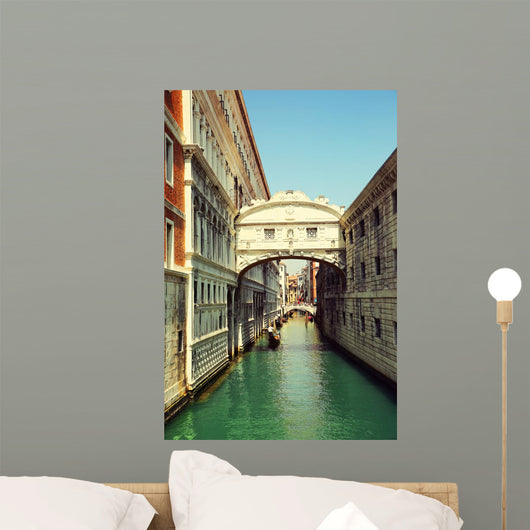 Venice Gondolas Passing over Wall Decal