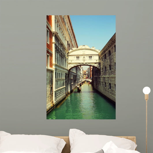 Venice Gondolas Passing over Wall Decal