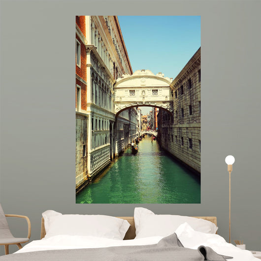 Venice Gondolas Passing over Wall Decal