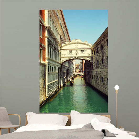 Venice Gondolas Passing over Wall Decal