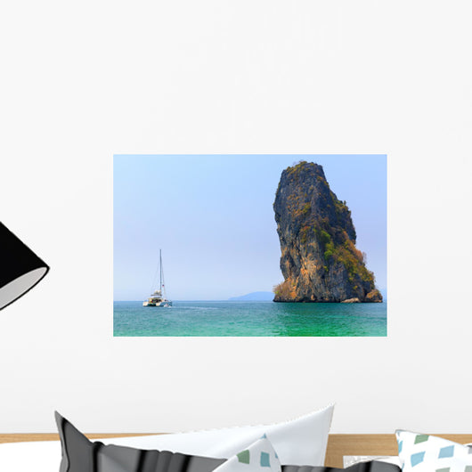 Sailboat Island Wall Decal