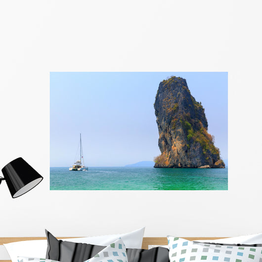 Sailboat Island Wall Decal