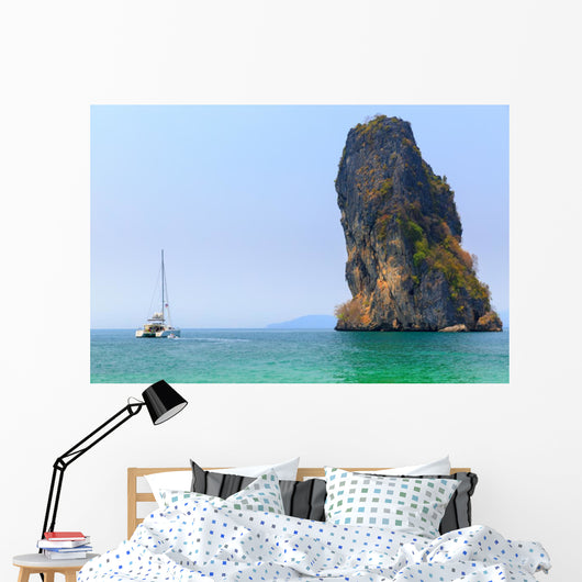 Sailboat Island Wall Decal