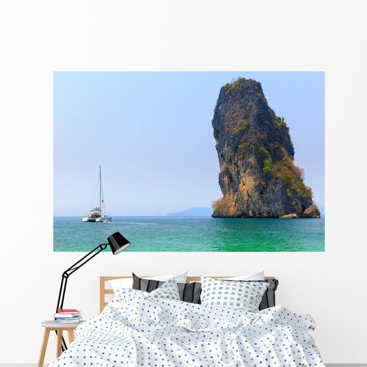 Sailboat Island Wall Decal