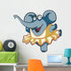 Dancing Elephant 2 Wall Decal