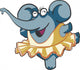 Dancing Elephant 2 Wall Decal