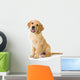 Golden Retriever Dog Sitting Wall Decal
