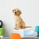 Golden Retriever Dog Sitting Wall Decal
