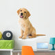 Golden Retriever Dog Sitting Wall Decal