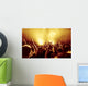 Jubelnde Konzertbesucher Auf Rock-konzert Wall Decal