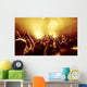 Jubelnde Konzertbesucher Auf Rock-konzert Wall Decal