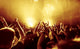 Jubelnde Konzertbesucher Auf Rock-konzert Wall Decal