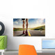 Sports Background Runner Feet Wall Decal