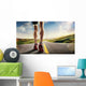 Sports Background Runner Feet Wall Decal