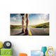 Sports Background Runner Feet Wall Decal