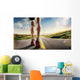 Sports Background Runner Feet Wall Decal