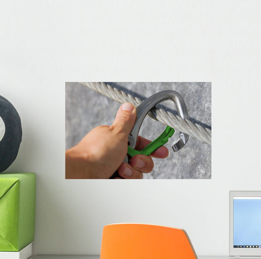 Karabiner Konzept Sicherung Wall Decal