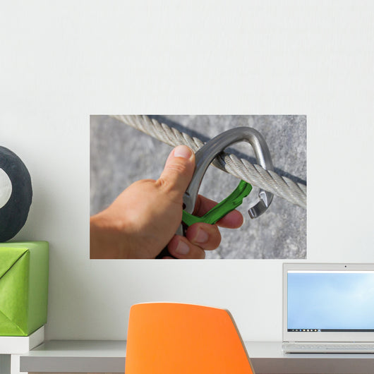 Karabiner Konzept Sicherung Wall Decal
