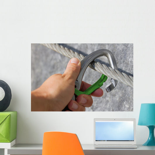 Karabiner Konzept Sicherung Wall Decal