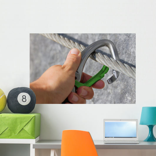 Karabiner Konzept Sicherung Wall Decal