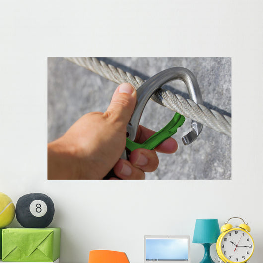 Karabiner Konzept Sicherung Wall Decal