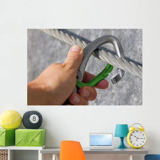 Karabiner Konzept Sicherung Wall Decal
