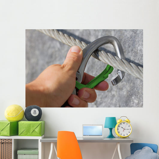 Karabiner Konzept Sicherung Wall Decal