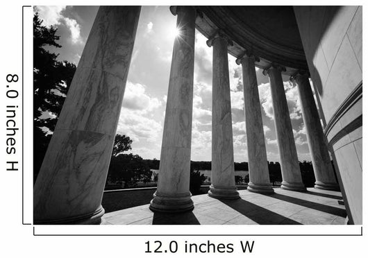 Thomas Jefferson Memorial Washington Wall Decal Design 1