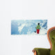 Portrait Female Snowboarder Wall Decal