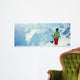 Portrait Female Snowboarder Wall Decal