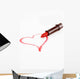 Lipstick Heart Wall Decal