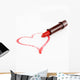 Lipstick Heart Wall Decal