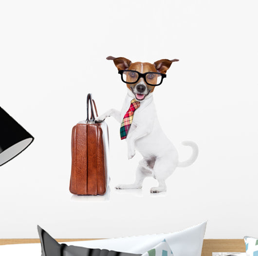 Businessman Boss Dog Wall Decal