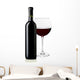 Red Wine Bottle and Wall Decal