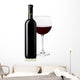 Red Wine Bottle and Wall Decal