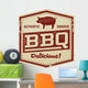 Vintage BBQ Restaurant Sign Wall Decal Design 2