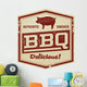 Vintage BBQ Restaurant Sign Wall Decal Design 2