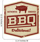 Vintage BBQ Restaurant Sign Wall Decal Design 2