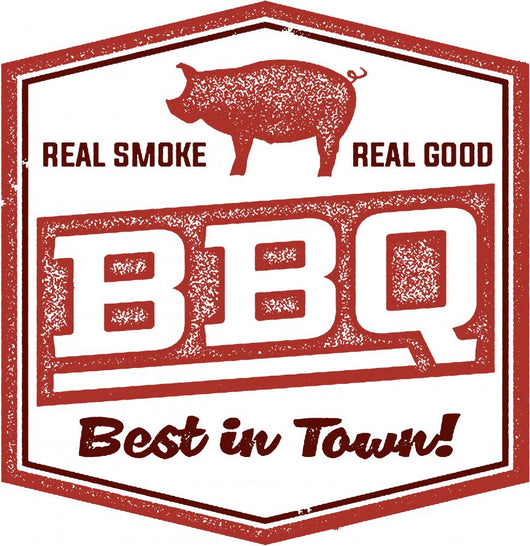 Vintage BBQ Restaurant Sign Wall Decal Design 1