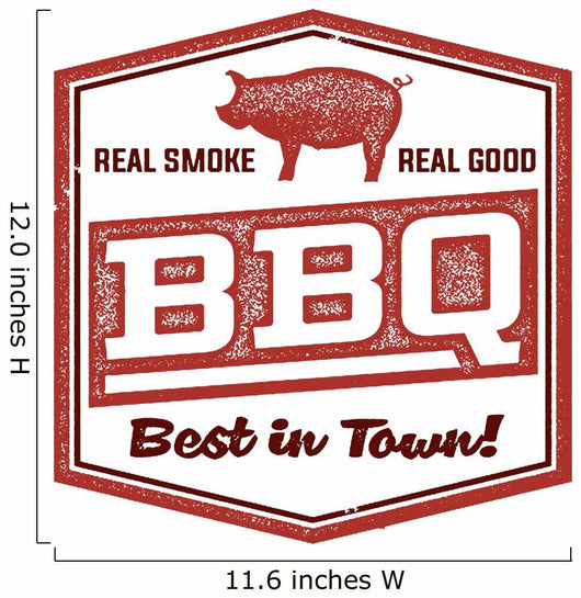 Vintage BBQ Restaurant Sign Wall Decal Design 1