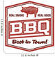 Vintage BBQ Restaurant Sign Wall Decal Design 1