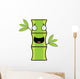 Cartoon Bamboo Happy Wall Decal