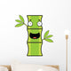 Cartoon Bamboo Happy Wall Decal