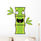 Cartoon Bamboo Happy Wall Decal