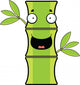 Cartoon Bamboo Happy Wall Decal